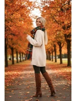 a elegantní dámský žebrovaný overal s výstřihem khaki barva model 21427385 - kocula