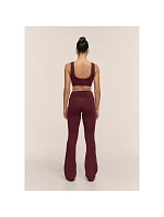 Dámske nohavice CASALL Sublime Folded Flare Pants, farba bordová Dámske nohavice CASALL Sublime Folded Flare Pants, farba bordová