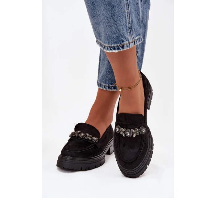 Eko Semišové Mokasíny Dámské S Černé model 21747671 - Boto Eko Semišové Mokasíny Dámské S Černé model 21747671 - Boto