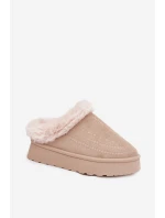 Dámské sněhule na platformě s a světle béžové model 21788048 - Boto Dámské sněhule na platformě s a světle béžové model 21788048 - Boto