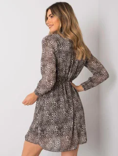 Šaty WN SK 18951 1.40X čierna a béžová