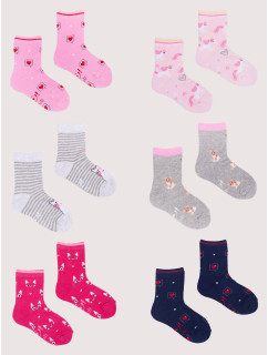 Yoclub Ponožky vzor 6-pack SKA-0006G-AA00-010 Multicolour