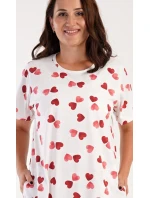 Dámské domácí šaty s krátkým rukávem model 18977131 - Vienetta Dámské domácí šaty s krátkým rukávem model 18977131 - Vienetta