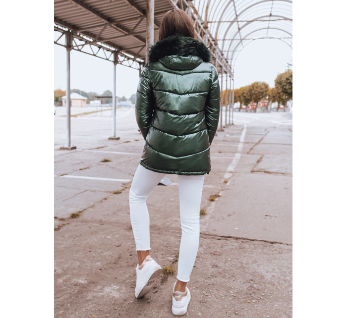 Dámská prošívaná zimní bunda zelená Dstreet model 21963924 - FashionStreet Dámská prošívaná zimní bunda zelená Dstreet model 21963924 - FashionStreet