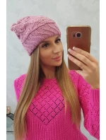 Dámska čiapka Dagmara K332 tmavo ružová