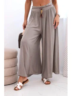 Dámske viskózové nohavice so širokými nohavicami fango