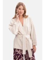 Pletené sako bez s předním dílem model 21379809 - BeWear