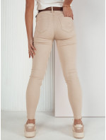 Dámske džínsové nohavice LODGE svetlo béžové Dstreet UY1934