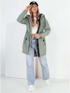 Dámská přechodná bunda parka zelená Dstreet model 21973504 - FashionStreet