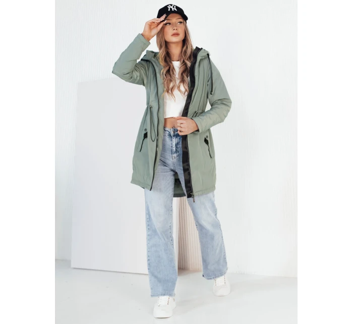 Dámská přechodná bunda parka zelená Dstreet model 21973504 - FashionStreet
