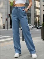 Spodnie damskie z  niebieskie model 22016773 - FashionStreet