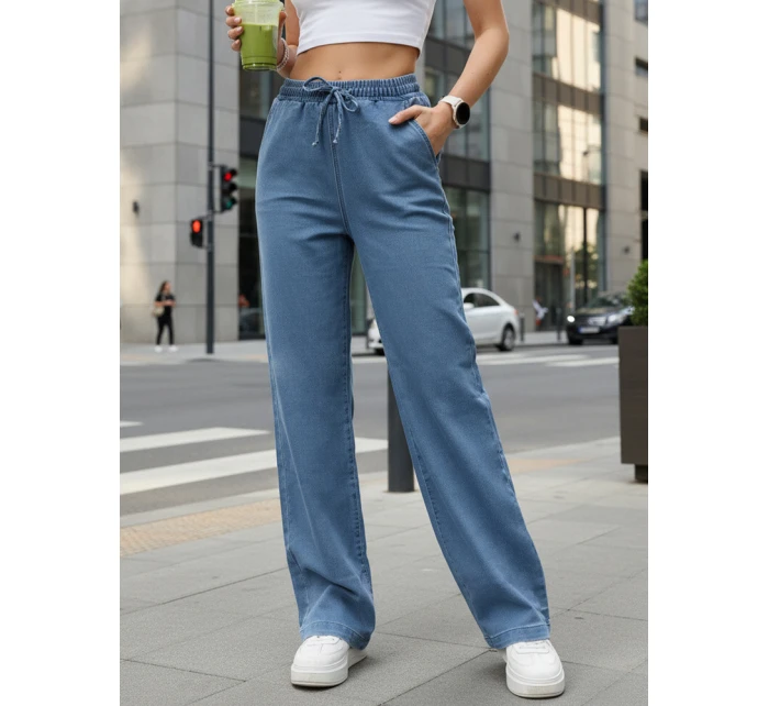 Spodnie damskie z  niebieskie model 22016773 - FashionStreet