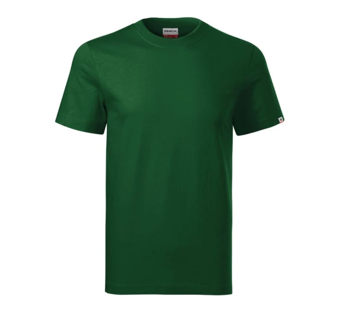 Základné unisex tričko (fľaškovo zelené (štítok značky))