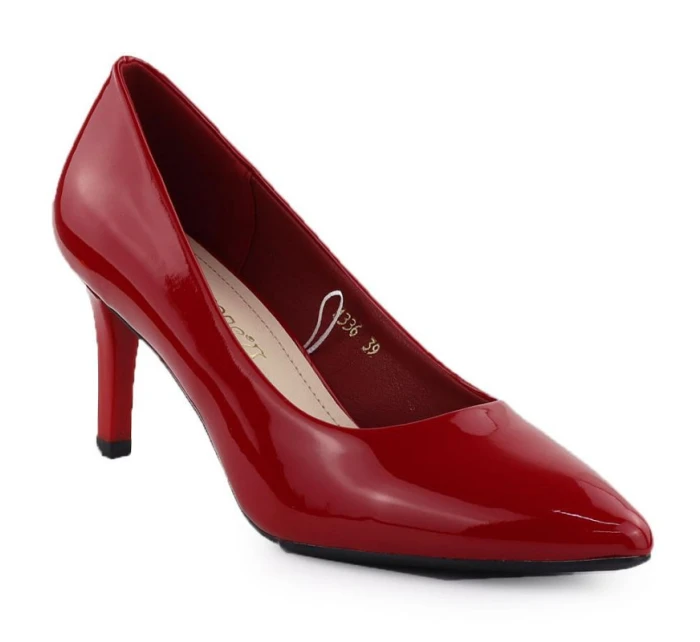 Dámské lodičky na jehlovém podpatku červené Sergio model 21905059 - LEONE Dámské lodičky na jehlovém podpatku červené Sergio model 21905059 - LEONE