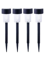 PLASTOVÁ SOLÁRNA LAMPA 4,5x31 cm LED - KIT.4 ks