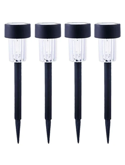 PLASTOVÁ SOLÁRNA LAMPA 4,5x31 cm LED - KIT.4 ks