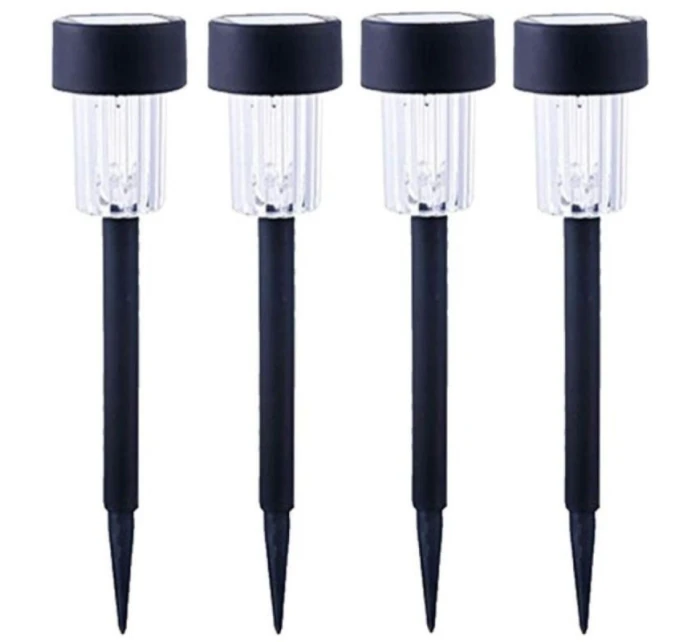 PLASTOVÁ SOLÁRNA LAMPA 4,5x31 cm LED - KIT.4 ks