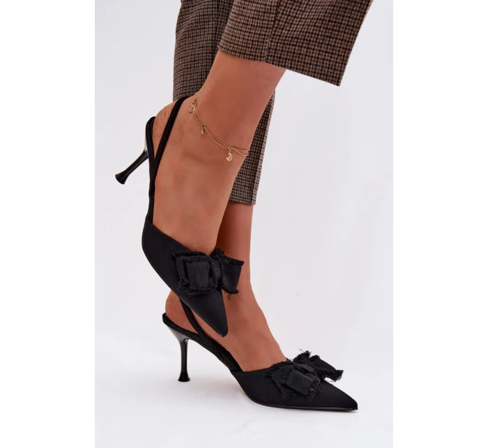 Sandále na podpätku model 224467 Krok vo veľkom štýle Sandále na podpätku model 224467 Krok vo veľkom štýle