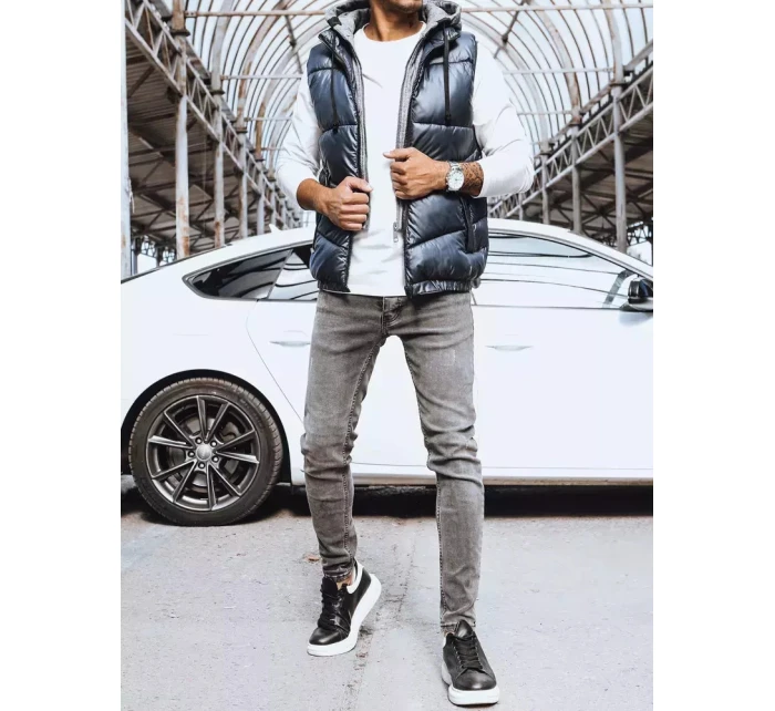 Pánská tmavě modrá vesta Dstreet model 21965339 - FashionStreet