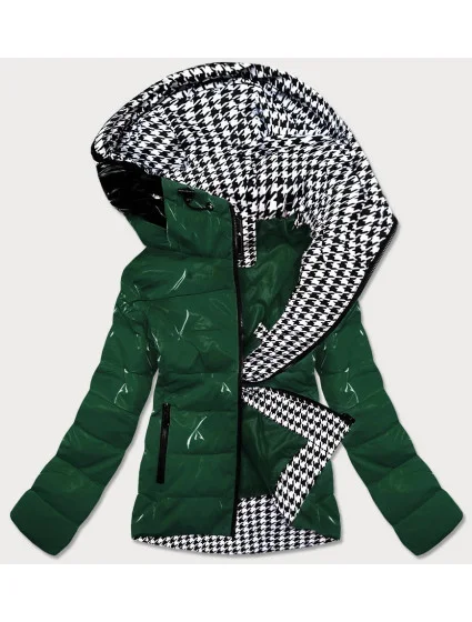 Zelená dámská bunda se podšívkou model 15893476 - SPEED.A