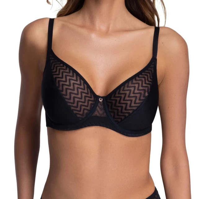 Dámská podprsenka 2103 model 20214214 black - Ava Dámská podprsenka 2103 model 20214214 black - Ava