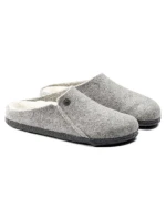 Birkenstock Zermatt Light Grey Wool Felt Insulated Slippers Regular Wide (1015092)