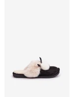 Dámské Pantofle S Kožíškem Černé model 21681811 - Boto Dámské Pantofle S Kožíškem Černé model 21681811 - Boto