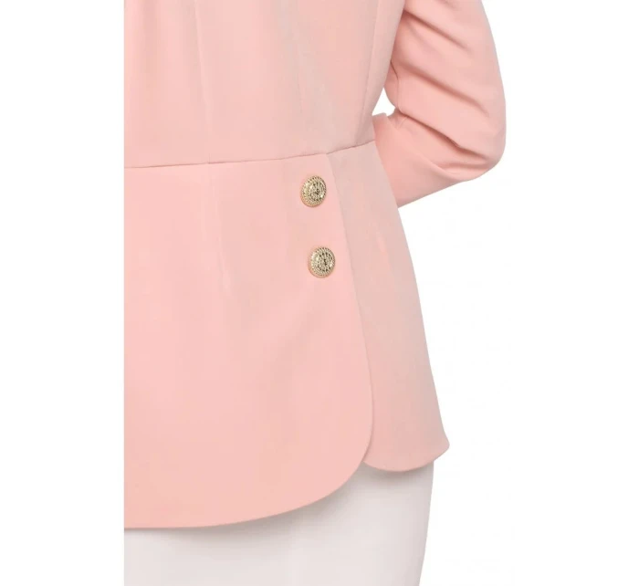 Dámské sako model 21280825 pudrově růžové - Moe