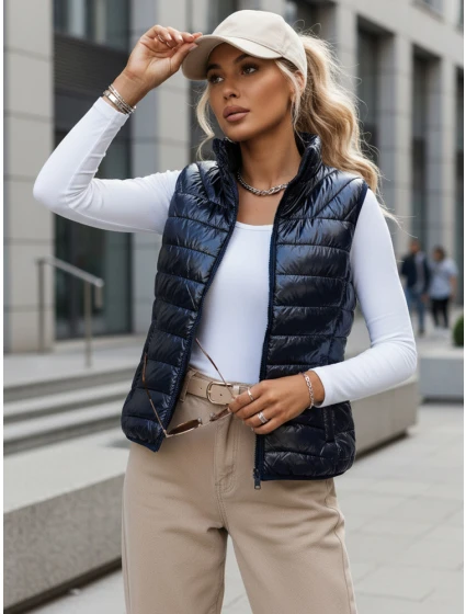 Dámska tmavomodrá vesta WIANO FashionStreet TY3551