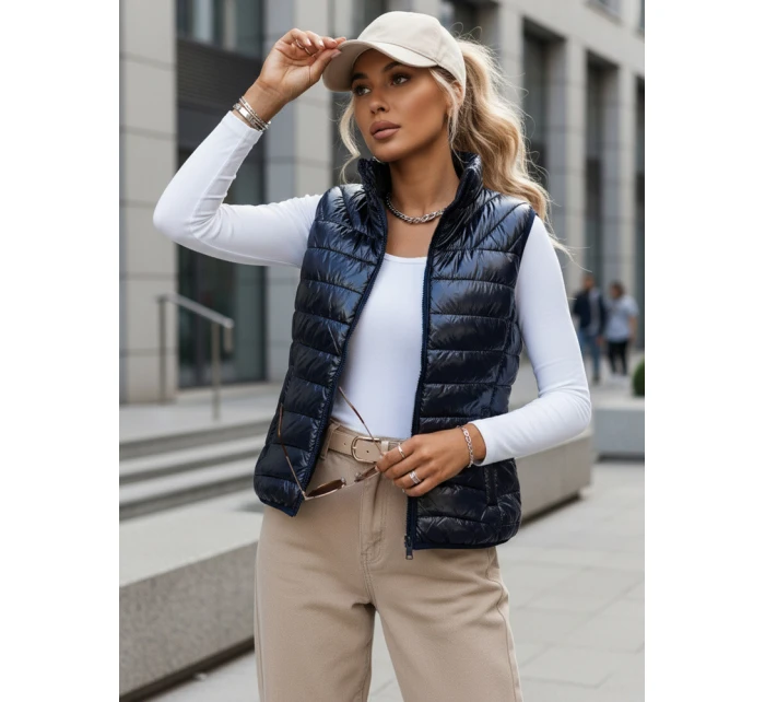 Dámska tmavomodrá vesta WIANO FashionStreet TY3551