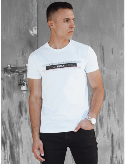 FashionStreet pánske biele tričko RX5556