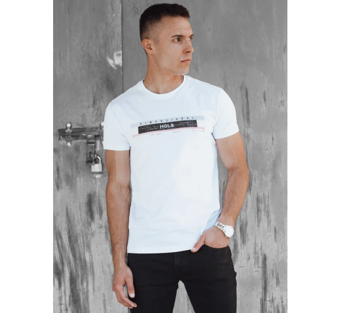 FashionStreet pánske biele tričko RX5556