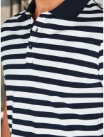 Pánska pruhovaná polokošeľa tmavomodrá FashionStreet PX0641