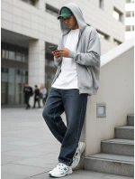 Pánske baggy džínsy navy blue FashionStreet UX4480