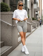 Dámske športové cyklistické šortky, sivé, FashionStreet SY0561