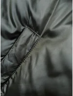 Krátka zimná bunda z peria v army farbe (B8193-11) Krátka zimná bunda z peria v army farbe (B8193-11)