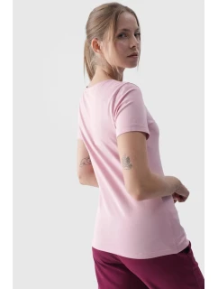 Dámské Hladké Tričko S Růžové model 21668570 - 4F