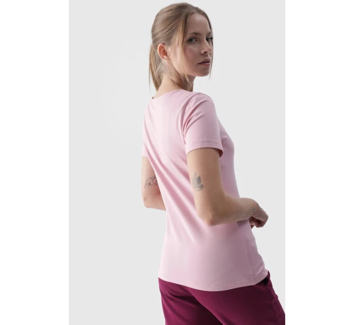 Dámské Hladké Tričko S Růžové model 21668570 - 4F