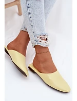 Dámské z imitace kůže Ploché Žluté model 22102949 - Boto Dámské z imitace kůže Ploché Žluté model 22102949 - Boto
