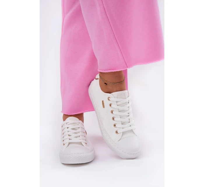 Dámské plátěné tenisky Big Star – bílé Dámské plátěné tenisky Big Star – bílé