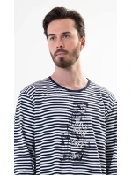 Pánská noční košile s dlouhým rukávem model 17742194 - Vienetta MAN Pánská noční košile s dlouhým rukávem model 17742194 - Vienetta MAN