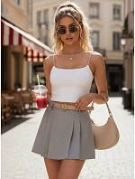 Mini sukňa MIRAM sivá FashionStreet CY0425