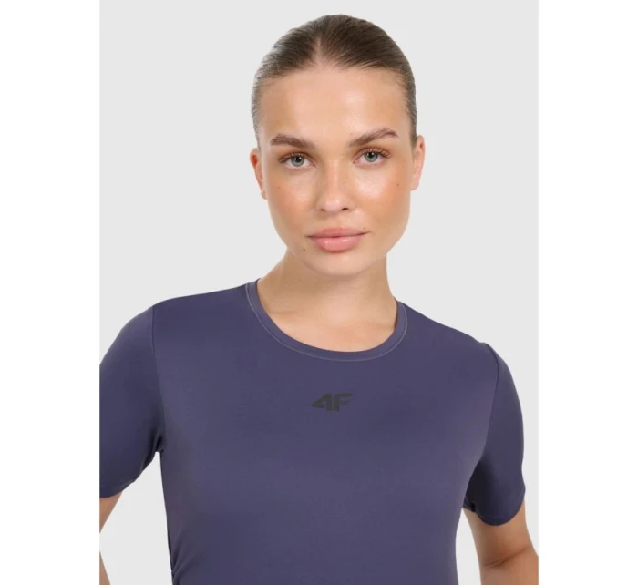 Dámsky rýchloschnúci top na jogu a pilates 4F 4FWAW25TFTSF1524-31S Dámsky rýchloschnúci top na jogu a pilates 4F 4FWAW25TFTSF1524-31S