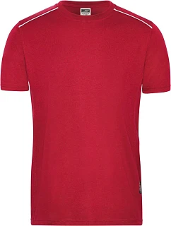 JN 890 Pánské pracovní tričko Solid model 22493386 red - Daiber