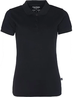 Dámské piqué polo z těžké bavlny 74.0 black model 22413051 - Pure Waste