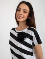 Bluzka RV BZ model 18547375 biało czarny - FPrice Bluzka RV BZ model 18547375 biało czarny - FPrice