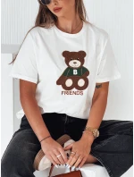 Dámské tričko ecru model 21976450 - Dstreet