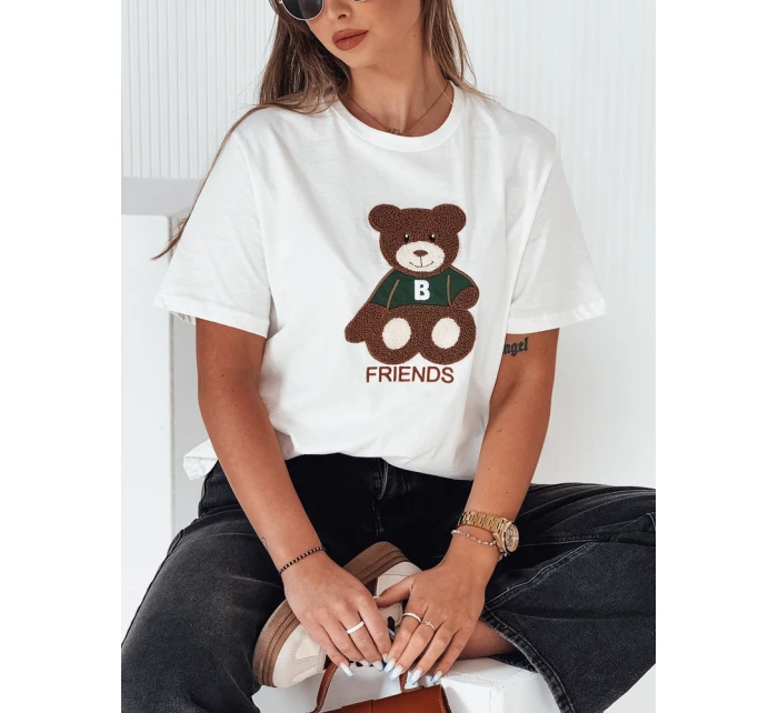 Dámské tričko ecru model 21976450 - Dstreet