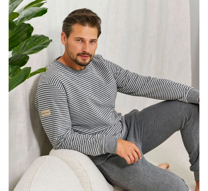 Pánské pyžamo model 21398108 dark grey - Doctornap Pánské pyžamo model 21398108 dark grey - Doctornap