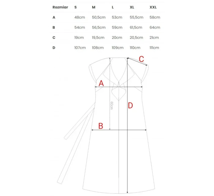 model 21154812 Šaty bez rukávů s volánkovým výstřihem modré - STYLOVE